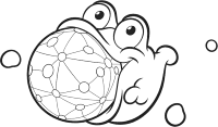 A coloring page of treasure planet